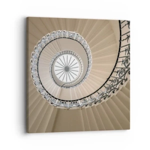 Cuadro sobre lienzo - Impresión de Imagen - En el interior de una concha - 30x30 cm