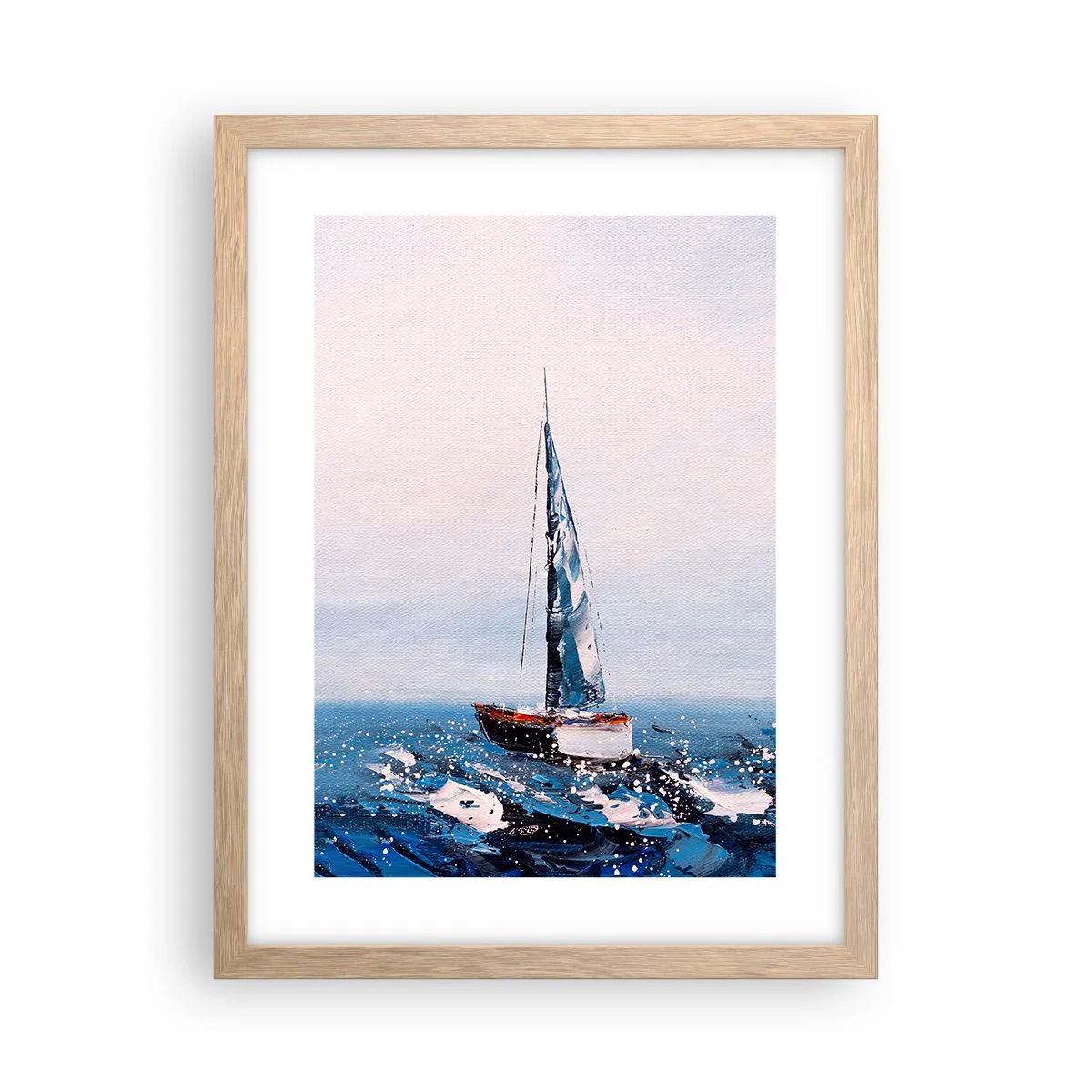 Póster en marco roble claro - Hermandad del viento - 30x40 cm