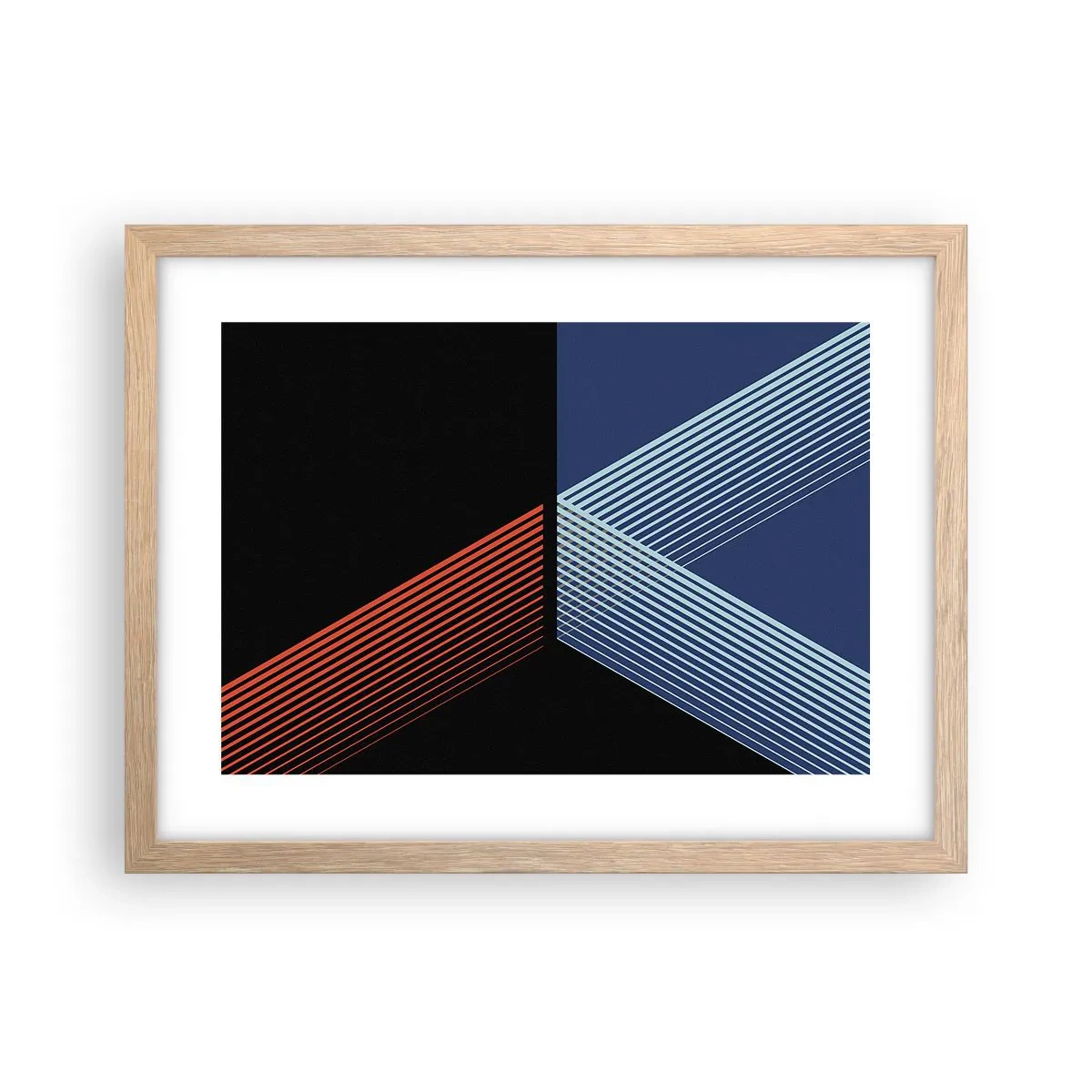 Póster en marco roble claro - La rectitud - 40x30 cm