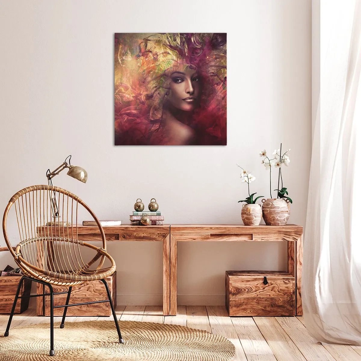 Cuadro sobre lienzo - Impresión de Imagen - ¡Aquí estoy! - 60x60 cm