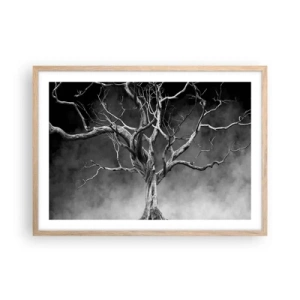 Póster en marco roble claro - Primordial y sagrado - 70x50 cm