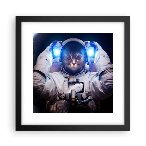 Póster en marco negro - Houston, tienes un problema. - 30x30 cm