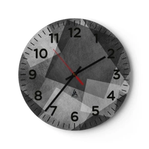 Reloj de pared - Reloj de vidrio - Un símbolo eterno de permanencia y orden - 30x30 cm