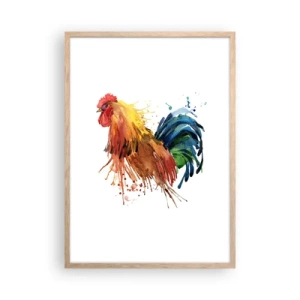 Póster en marco roble claro - Un manto real, un orgullo real - 50x70 cm