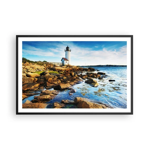 Póster en marco negro - Esperando vuestro regreso - 91x61 cm