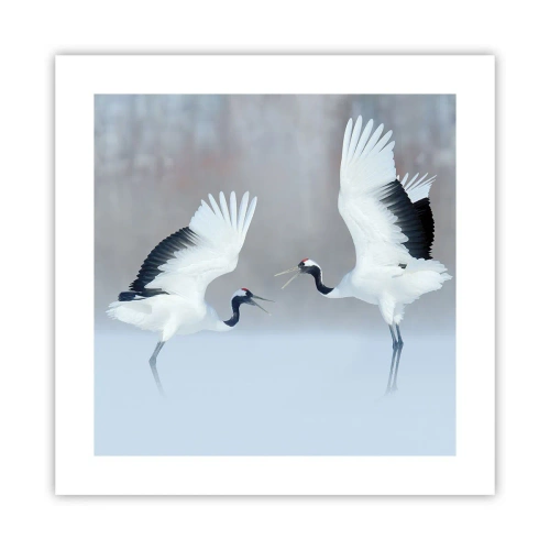 Póster - Danza en la niebla - 40x40 cm