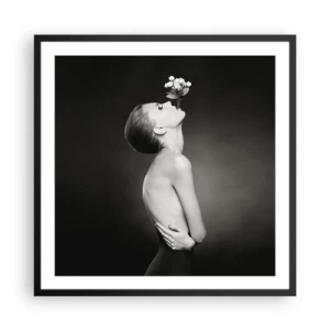 Póster en marco negro - Elegancia excéntrica - 60x60 cm