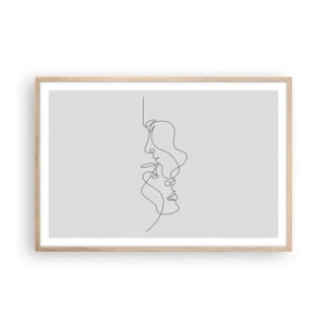 Póster en marco roble claro - El calor de los deseos lúgubres - 91x61 cm