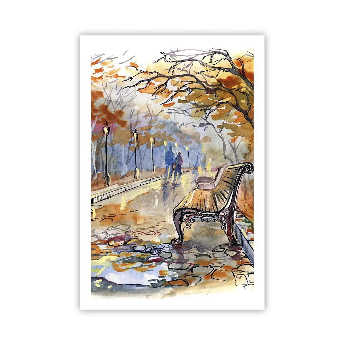 Póster - Caminemos juntos hacia el otoño - 61x91 cm