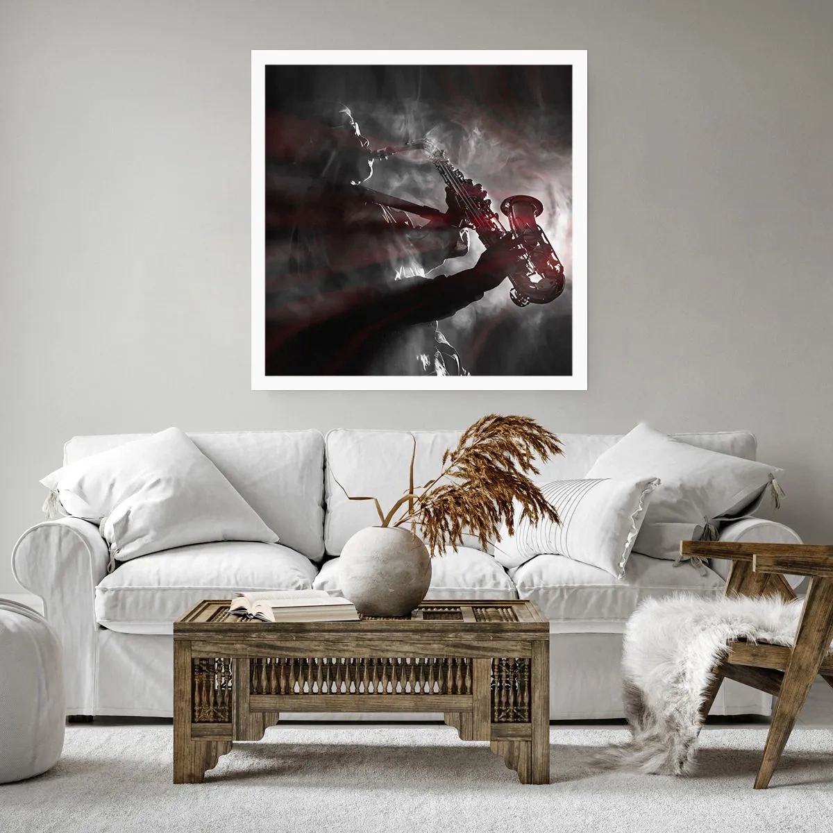 Póster - En el vapor del jazz - 50x50 cm