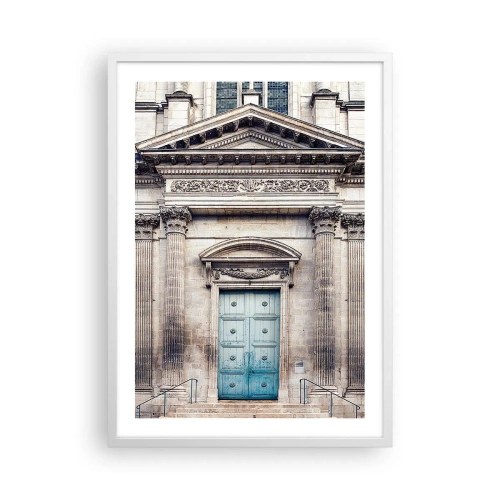 Póster en marco blanco - Puerta al mundo espiritual - 50x70 cm