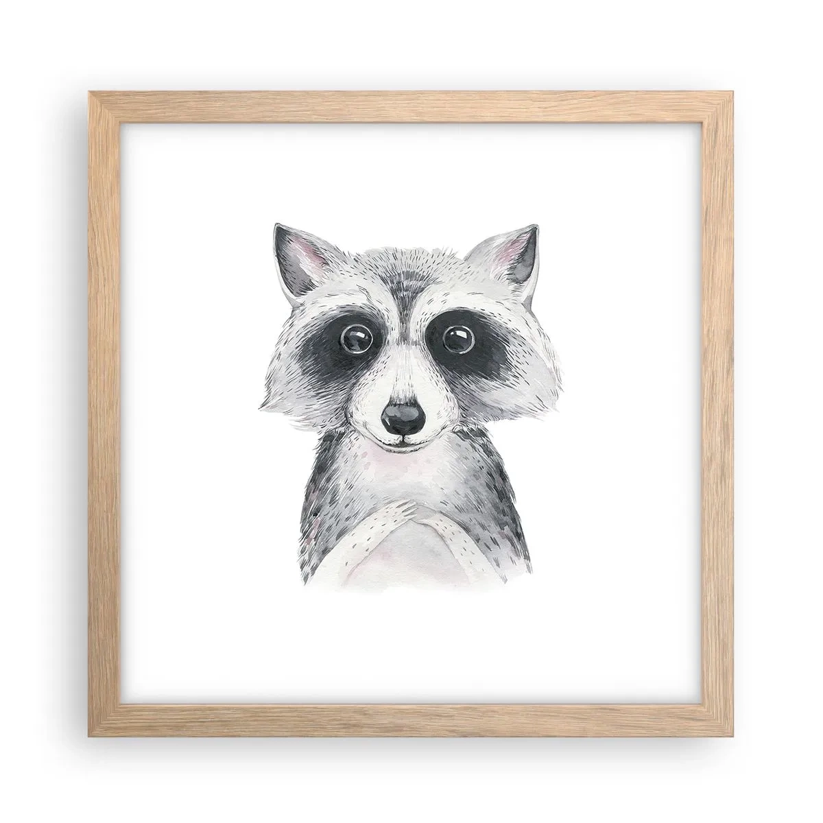 Póster en marco roble claro - Un momento para la emoción - 30x30 cm