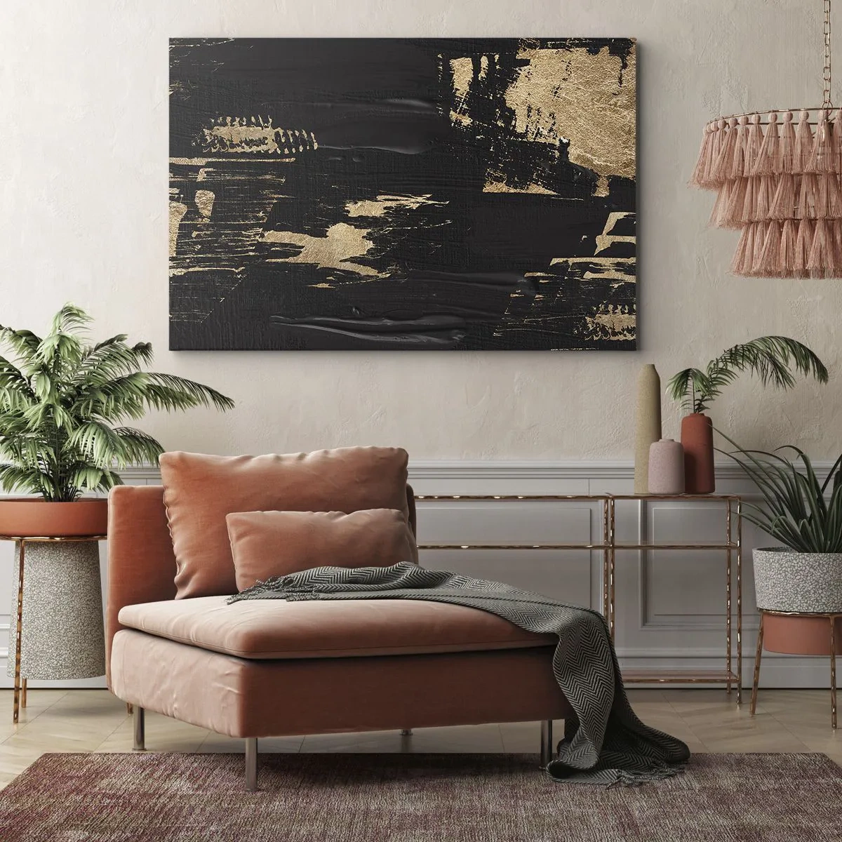 Cuadro sobre lienzo - Impresión de Imagen - Un rastro de tacto - 70x50 cm