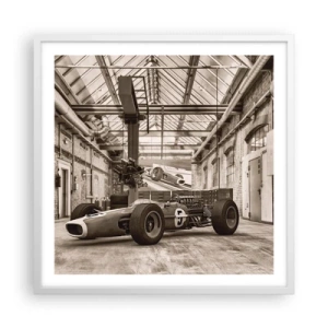 Póster en marco blanco - El descanso del vencedor - 60x60 cm