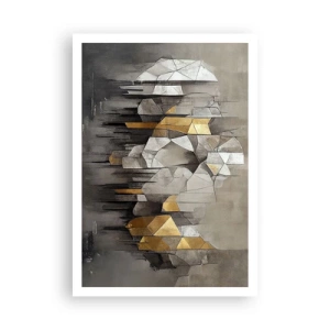 Póster - Composición hecha de hielo y luz - 70x100 cm