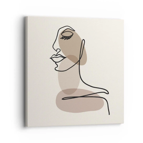 Cuadro sobre lienzo - Impresión de Imagen - Escucharse a sí misma - 30x30 cm