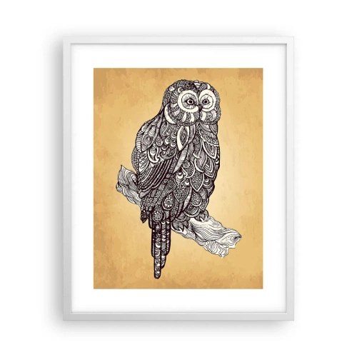 Póster en marco blanco - Intrincados ornamentos de sabiduría - 40x50 cm