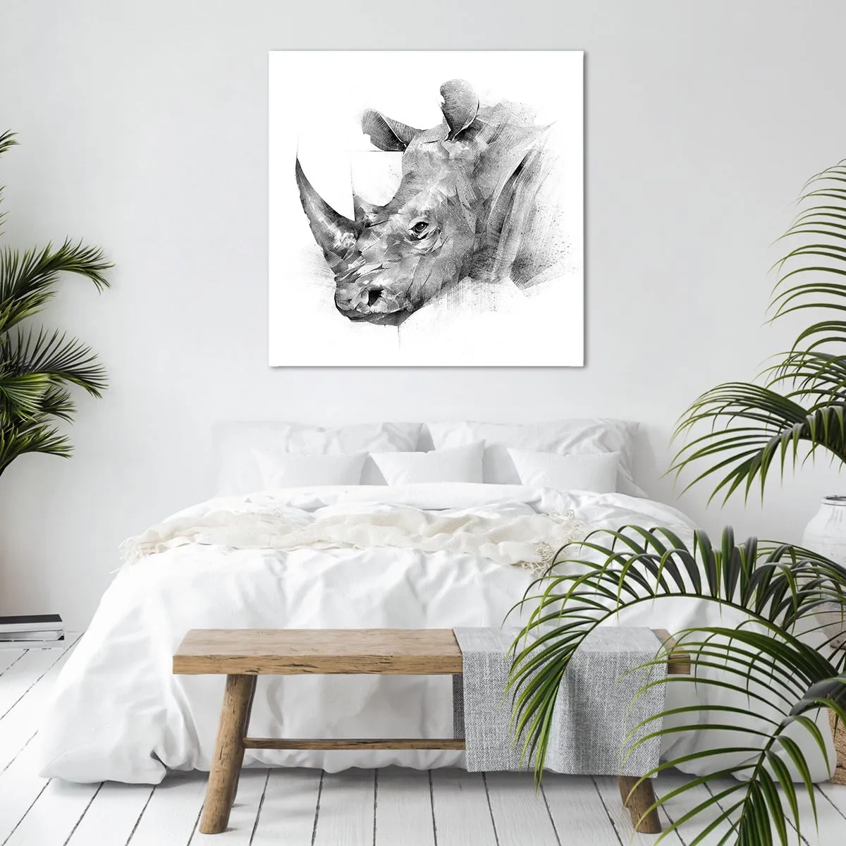 Cuadro sobre lienzo - Impresión de Imagen - Retrato africano - 40x40 cm