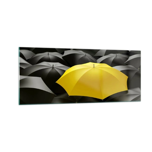 Cuadro sobre vidrio - Impresiones sobre Vidrio - Adiós a la tristeza - 100x40 cm