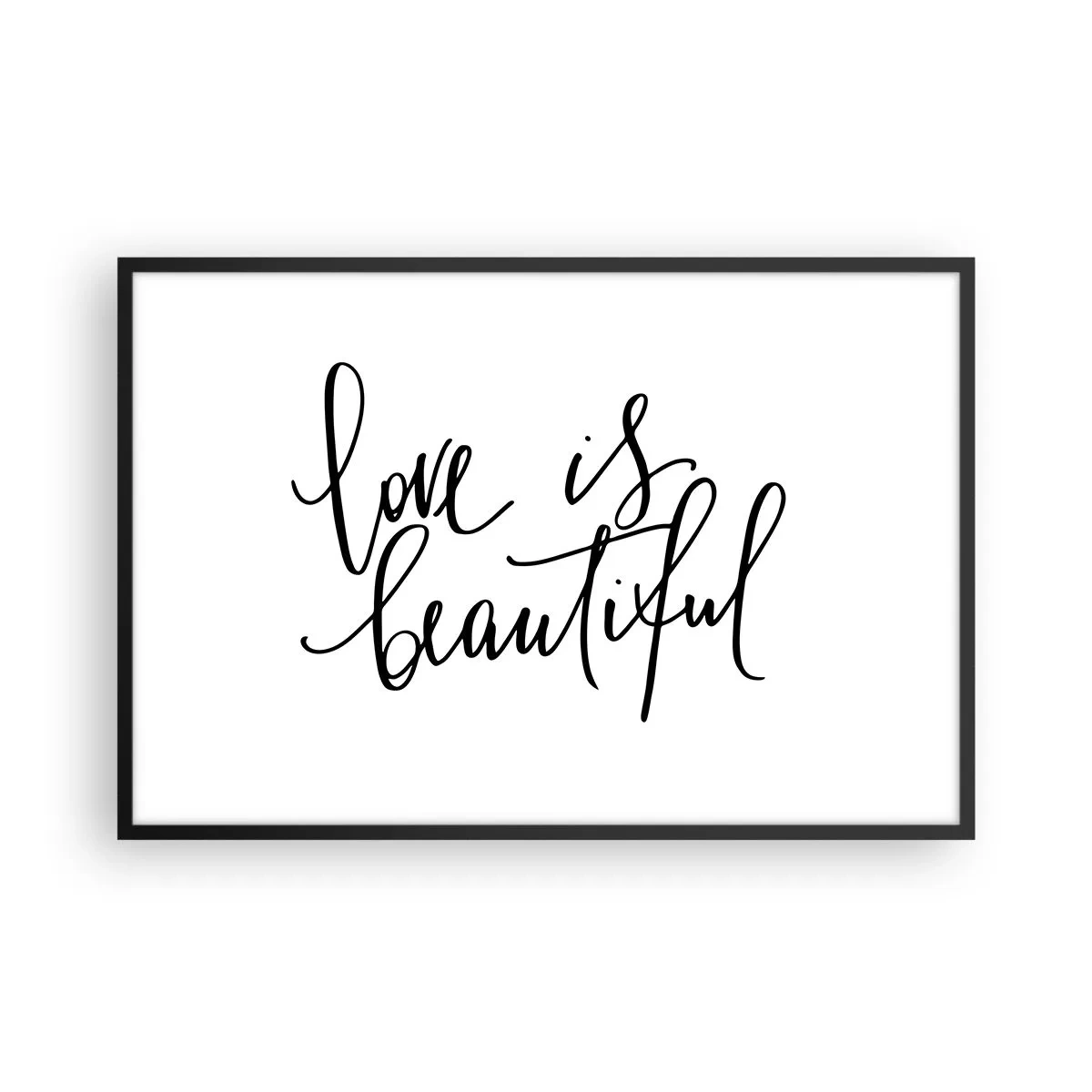 Póster en marco negro - Leer y repetir - 91x61 cm