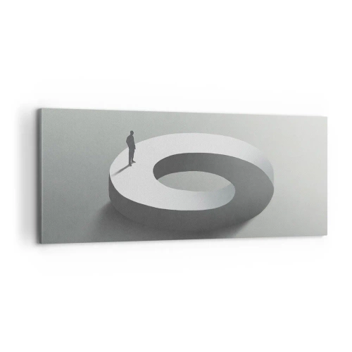 Cuadro sobre lienzo - Impresión de Imagen - Ser sabio no es una labor sencilla - 100x40 cm