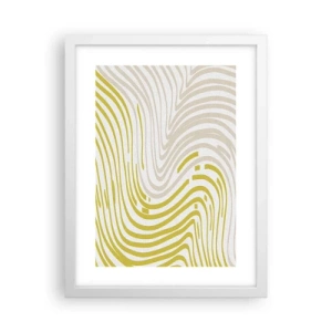 Póster en marco blanco - Composición curvada - 30x40 cm