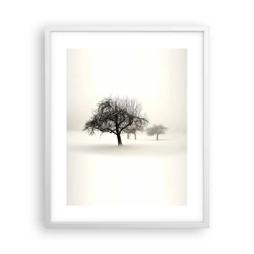 Póster en marco blanco - Sueño de invierno - 40x50 cm
