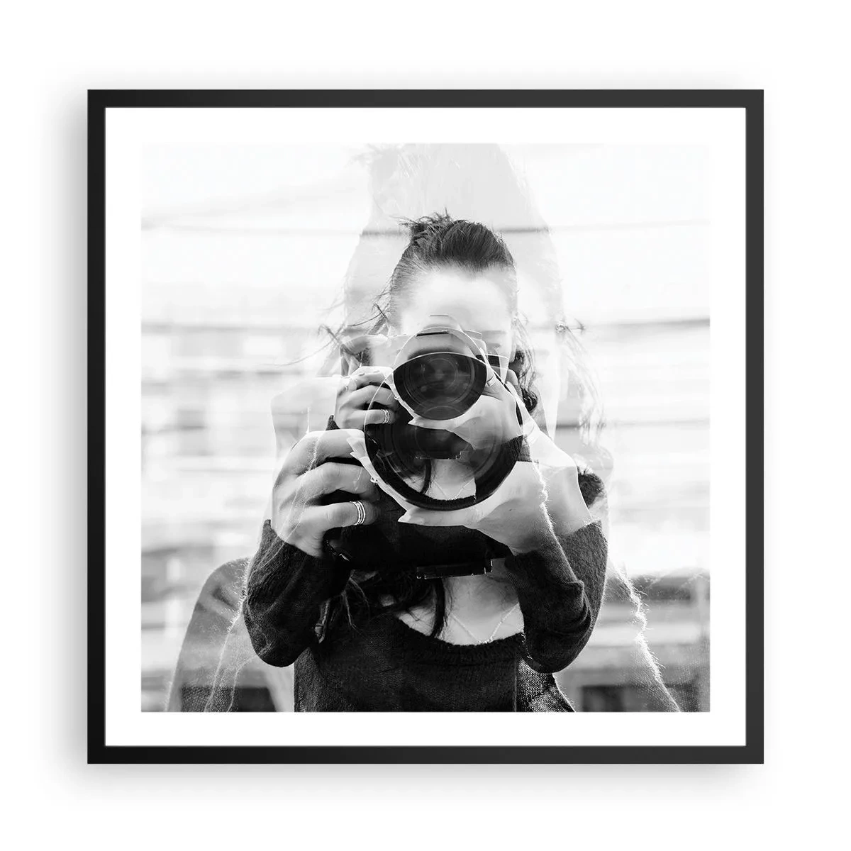 Póster en marco negro - Creador y creación - 60x60 cm