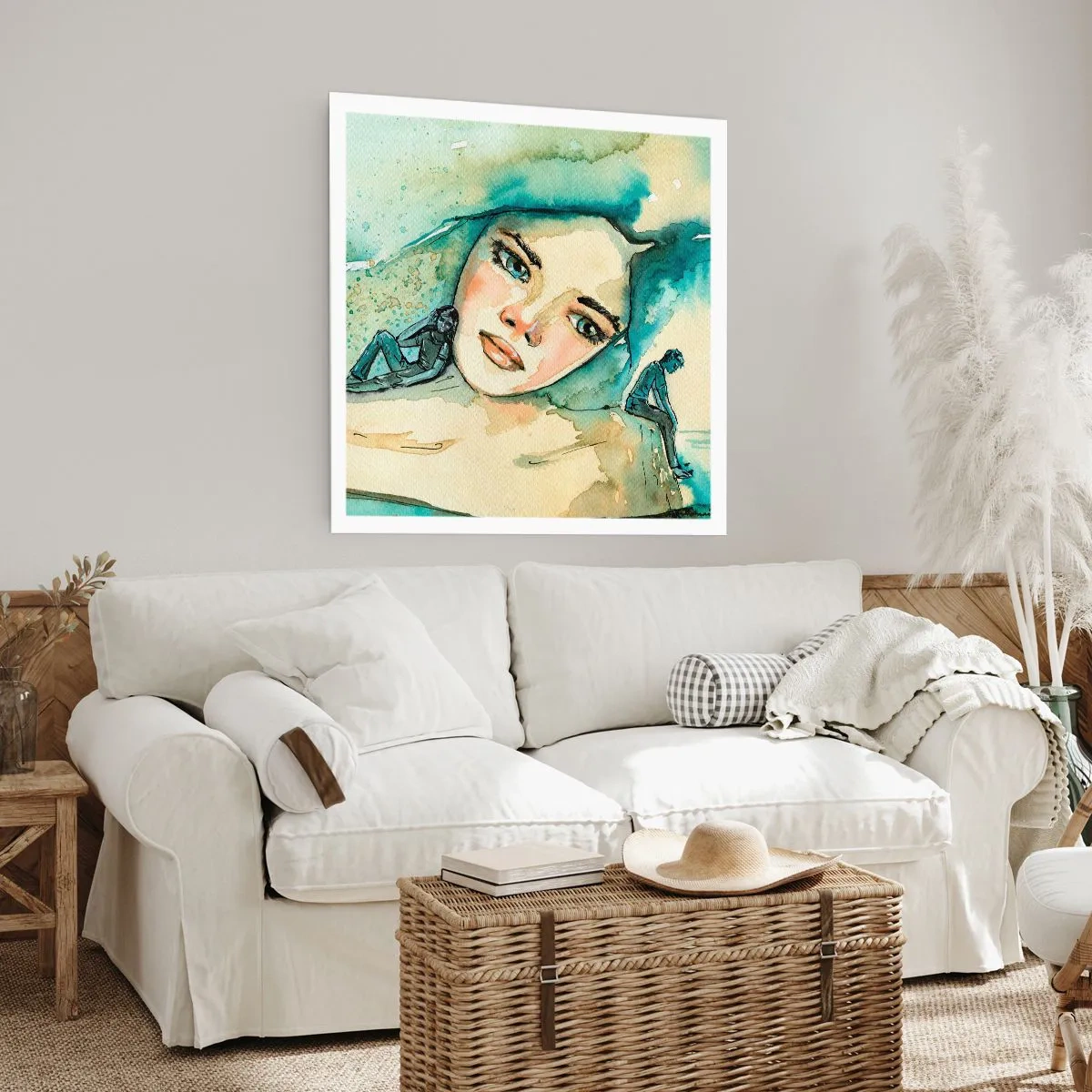 Póster - ¿Soy azul? - 40x40 cm