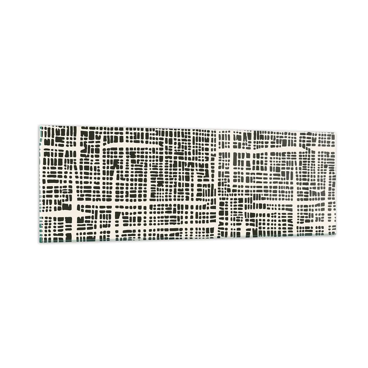 Cuadro sobre vidrio - Impresiones sobre Vidrio - Composición del tejido - 90x30 cm