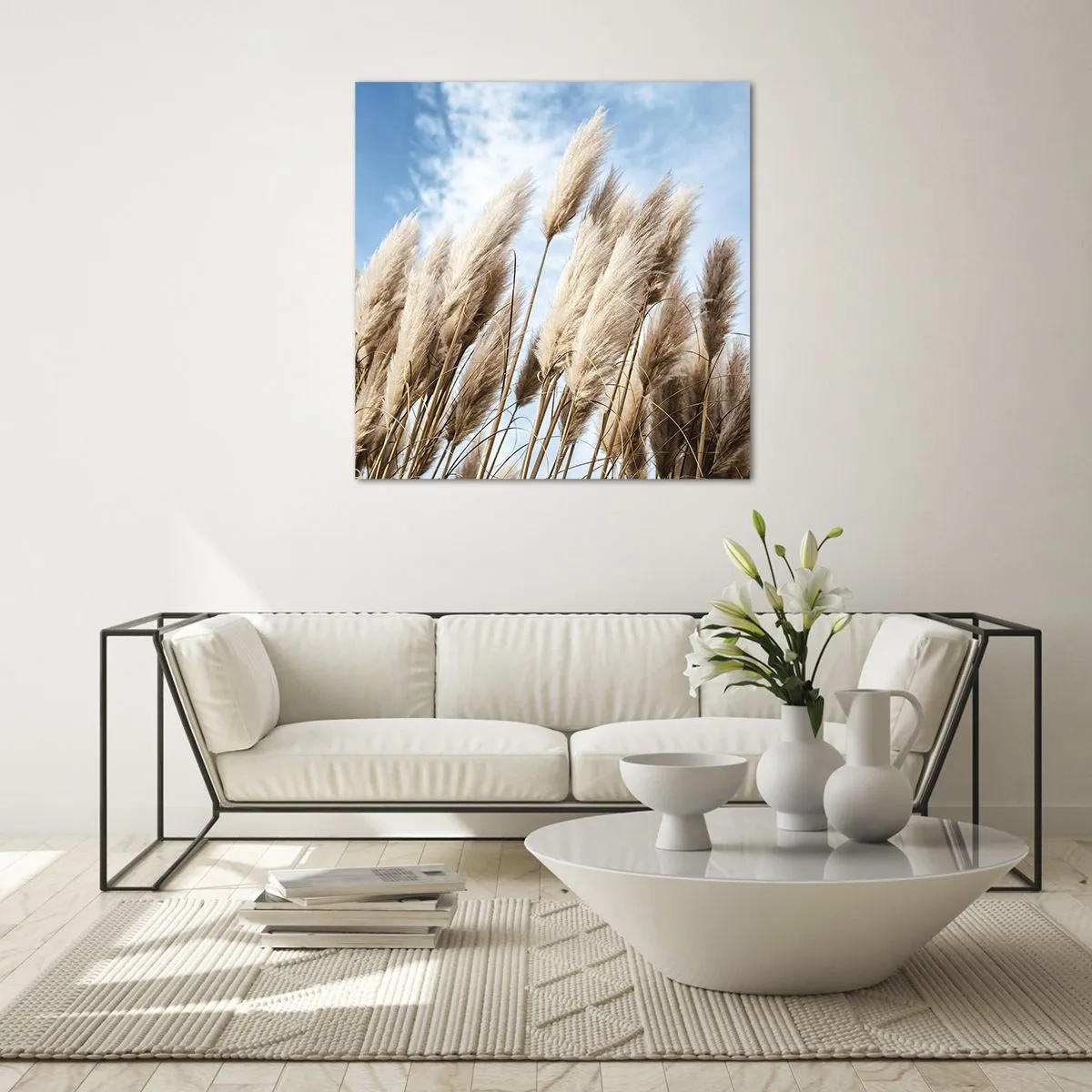 Cuadro sobre vidrio - Impresiones sobre Vidrio - Una caricia soleada y ventosa - 40x40 cm