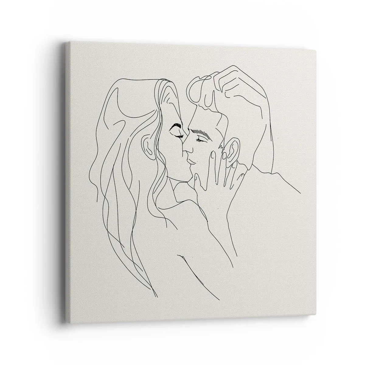 Cuadro sobre lienzo - Impresión de Imagen - Unión y sentimiento - 40x40 cm