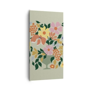 Cuadro sobre lienzo - Impresión de Imagen - Un ramo rebosante de vida - 65x120 cm