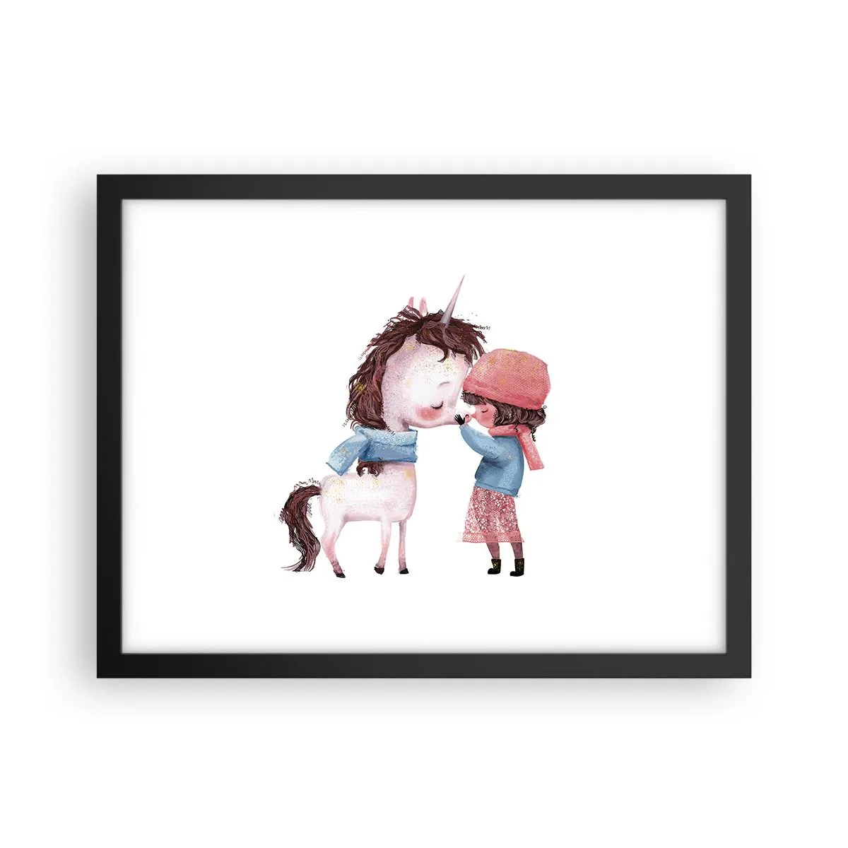 Póster en marco negro - Un cuento de invierno - 40x30 cm