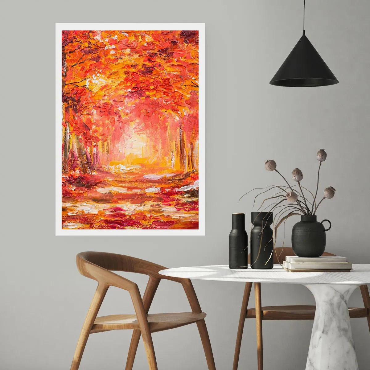 Póster - Bosque de cobre - 30x40 cm