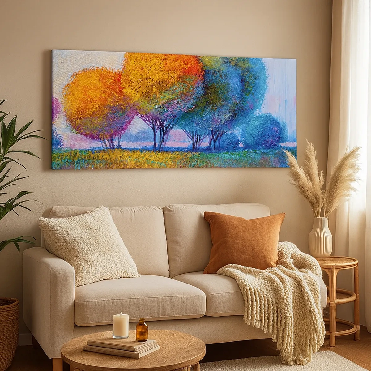 Cuadro sobre lienzo - Impresión de Imagen - Un conjunto de colores llamativos - 30x30 cm