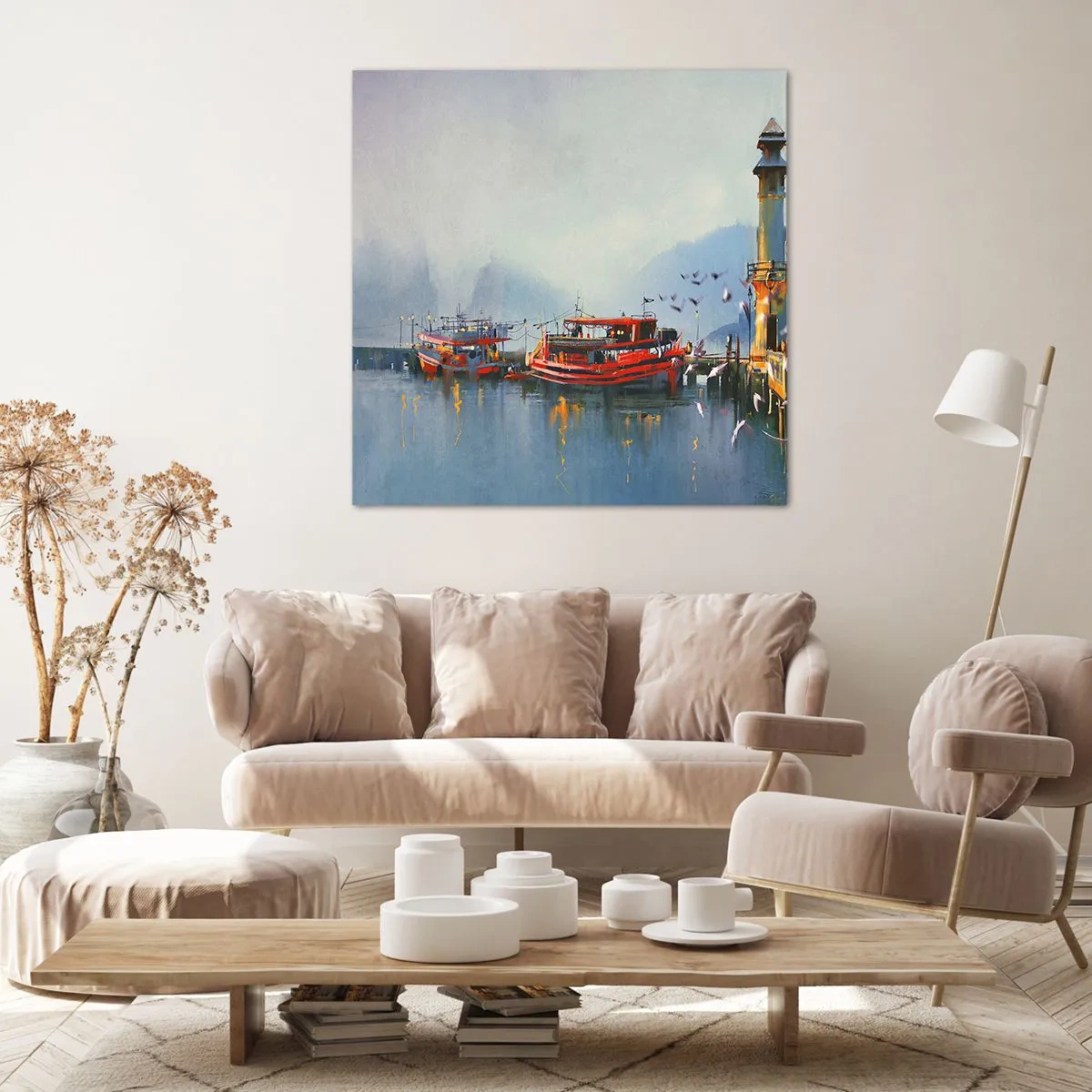 Cuadro sobre lienzo - Impresión de Imagen - En el fin del mundo - 70x70 cm