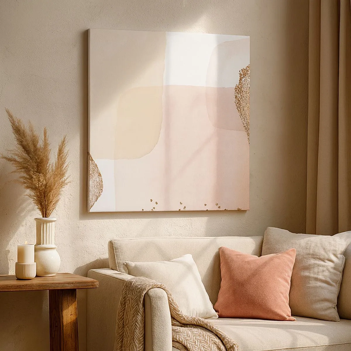 Cuadro sobre lienzo - Impresión de Imagen - Una mirada a través del color - 30x30 cm