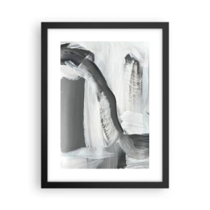 Póster en marco negro - Con movimientos decididos - 30x40 cm