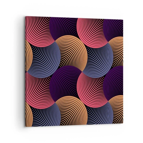Cuadro sobre lienzo - Impresión de Imagen - En un ritmo circular - 60x60 cm