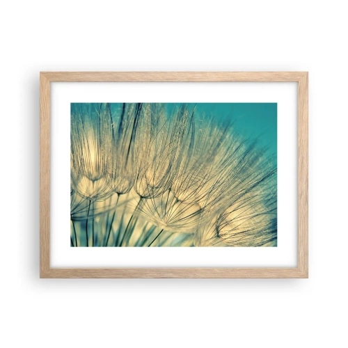 Póster en marco roble claro - Esperando el viento - 40x30 cm