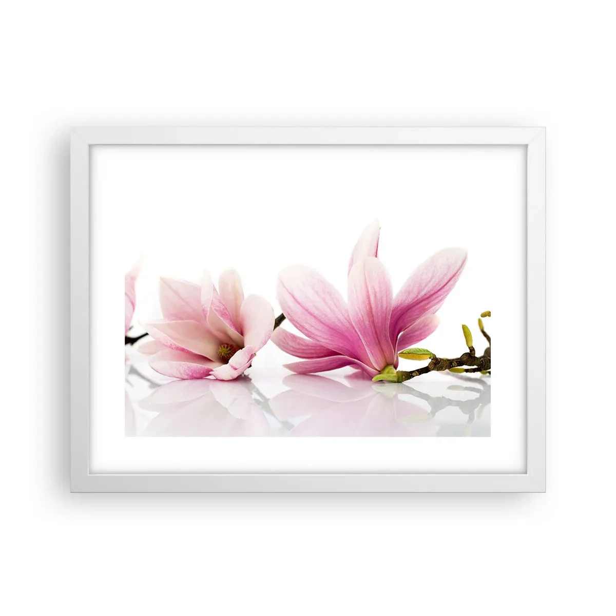 Póster en marco blanco - Suave como un soplo de primavera - 40x30 cm