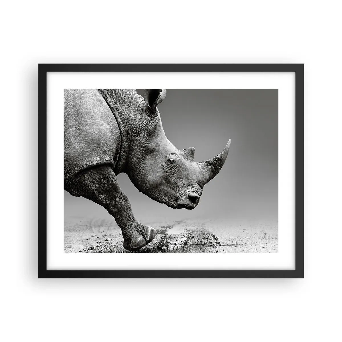 Póster en marco negro - Fuerza imparable - 50x40 cm