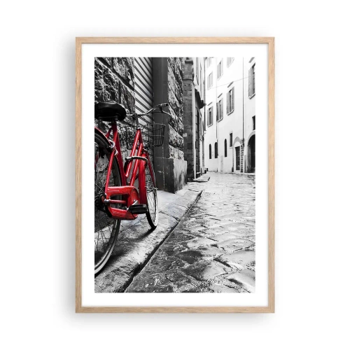 Póster en marco roble claro - La verdadera belleza no envejece - 50x70 cm