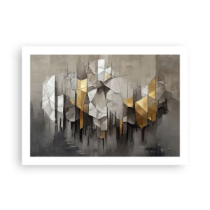 Póster - Composición hecha de hielo y luz - 70x50 cm