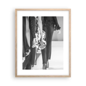 Póster en marco roble claro - Un desfile con estilo - 40x50 cm