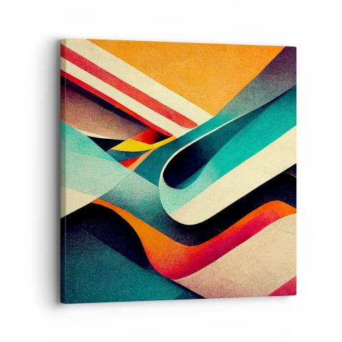 Cuadro sobre lienzo - Impresión de Imagen - Composición intensa - 30x30 cm