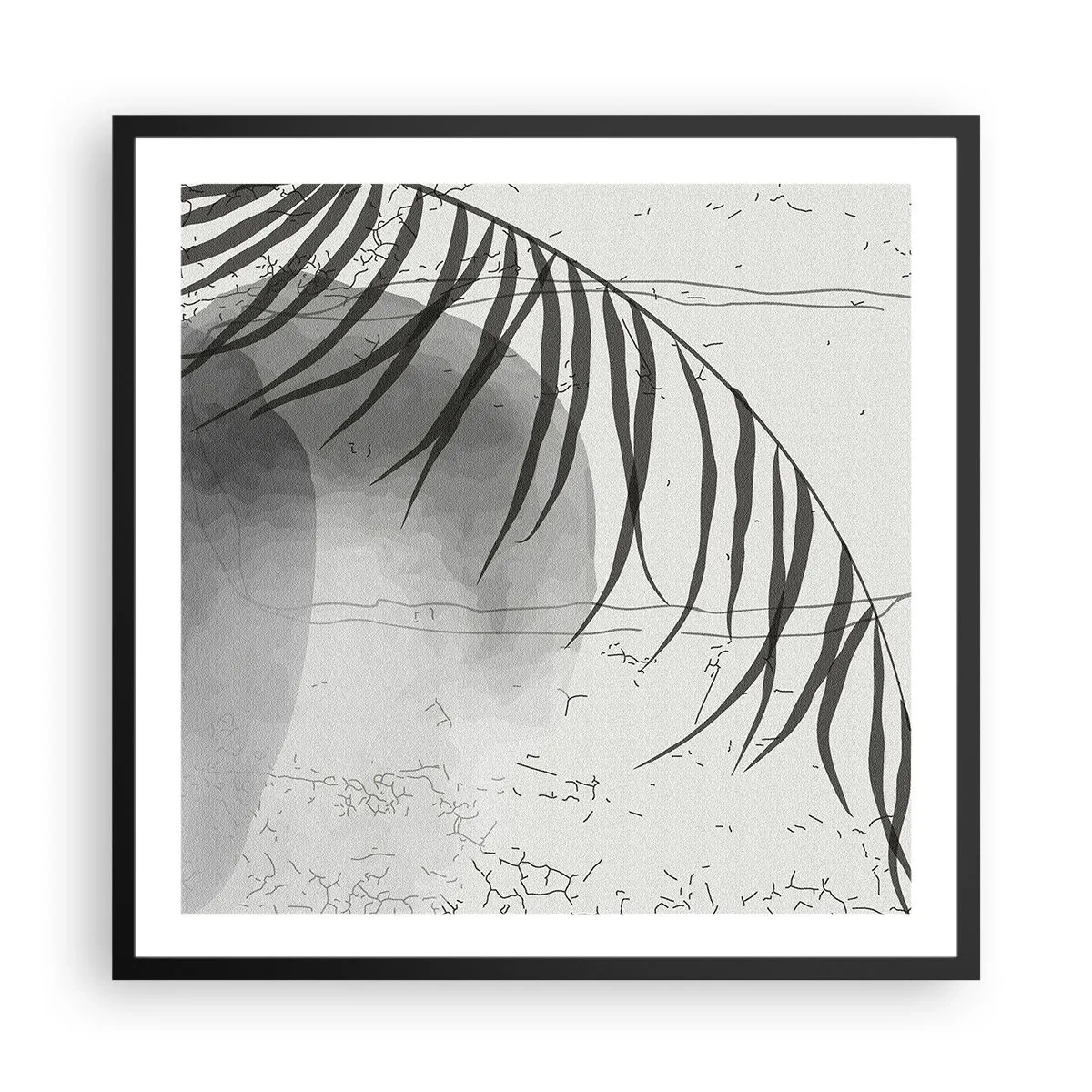 Póster en marco negro - El sutil exotismo de la naturaleza - 60x60 cm