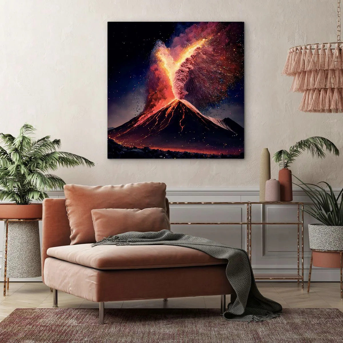 Cuadro sobre lienzo - Impresión de Imagen - Belleza y horror - 40x40 cm