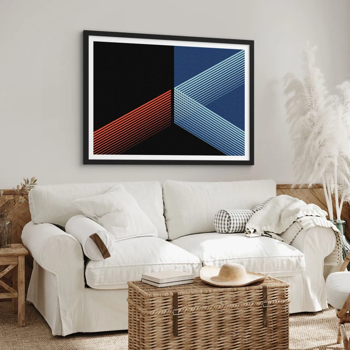 Póster en marco negro - La rectitud - 50x40 cm